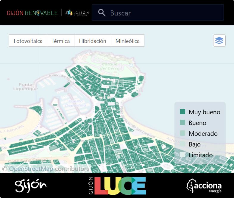 Mapa Gijon Renovable