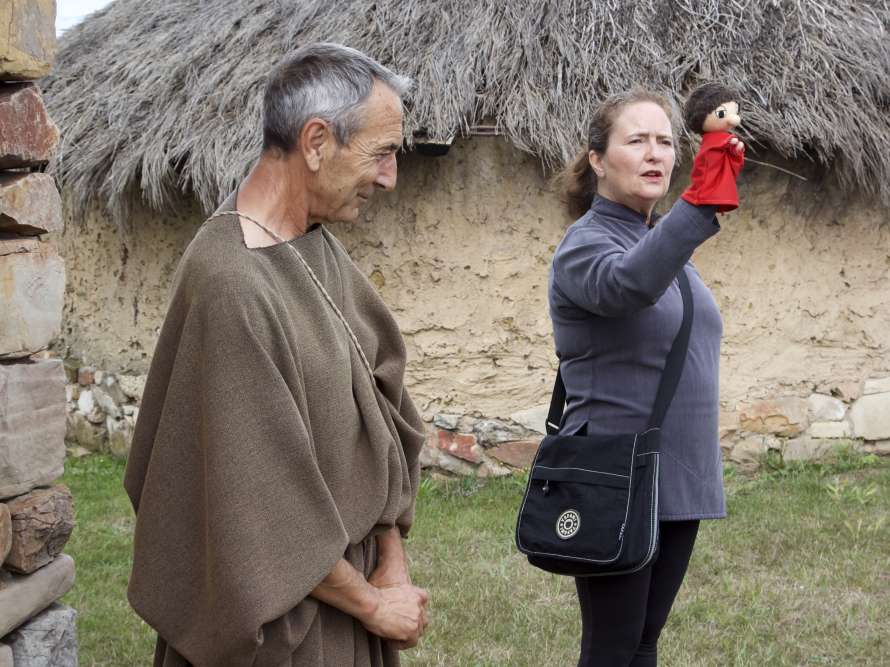 Escena de la vista teatralizada