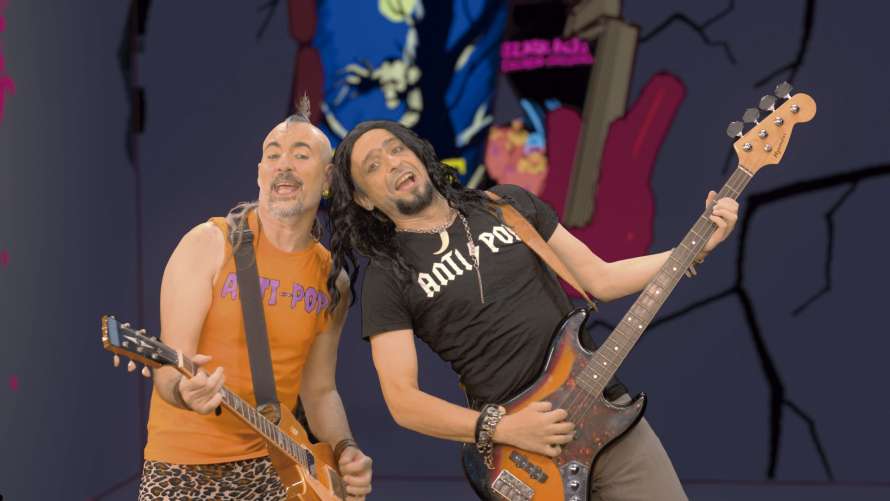 Arte en la Calle. Begoña. LOS ANTI-POP (Rock familiar, Rock pa la reciella)